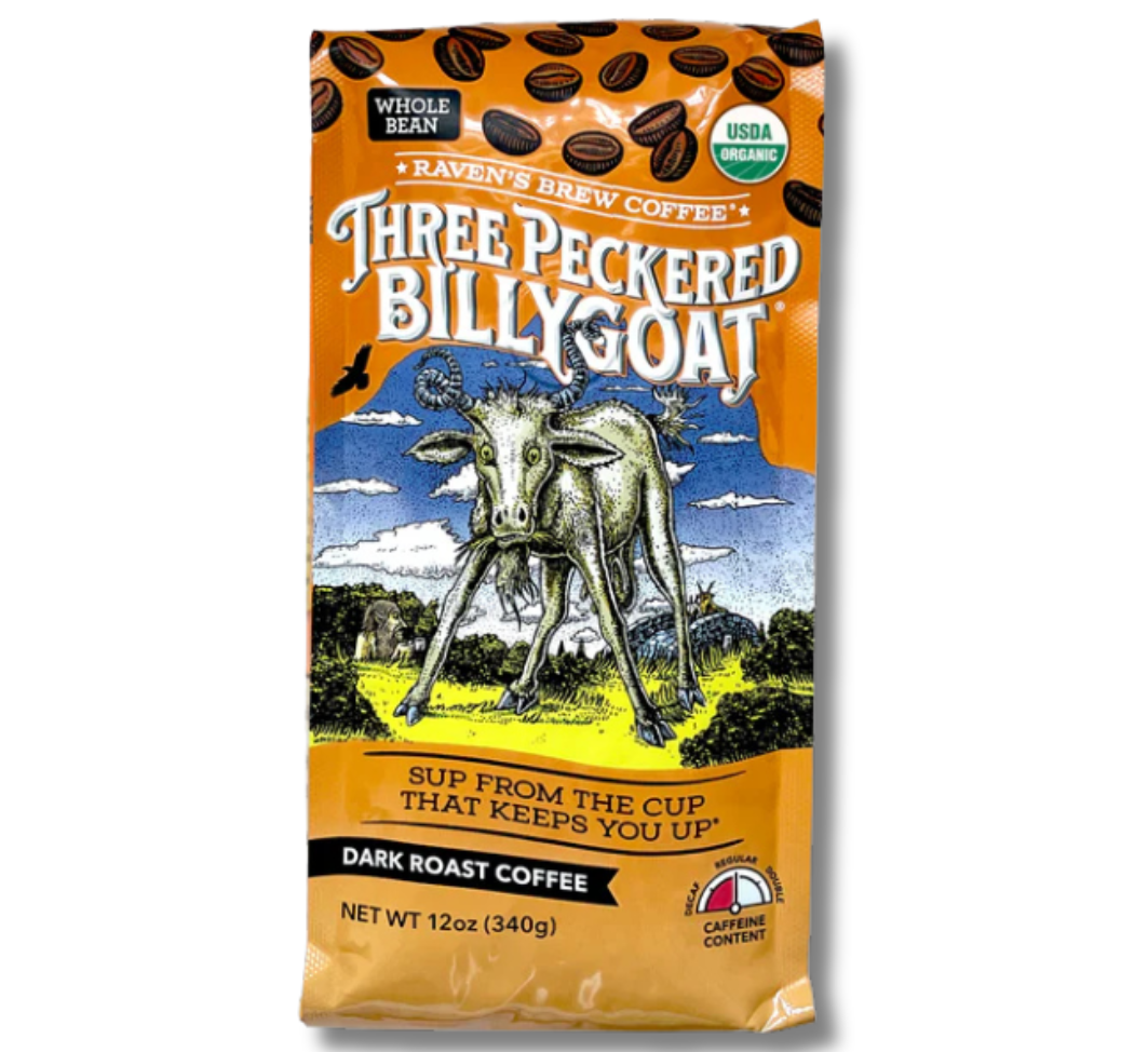 Buy 2 Get 1 FREE · Three Peckered Billy Goat- Dark Roast – Alaskan