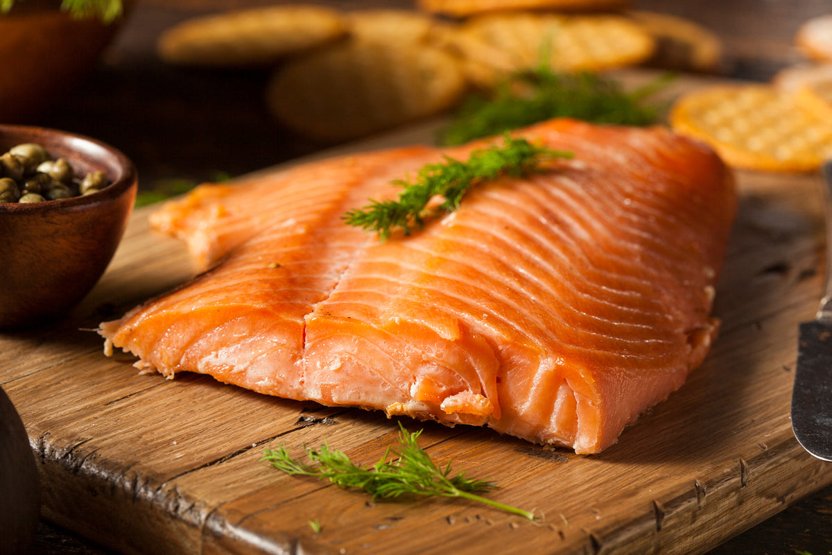 Wild Alaskan Caught SMOKED PINK SALMON FILLET - 8 OZ Ready to Eat
