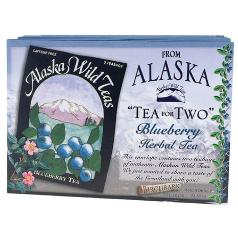 "Tea For Two" Blueberry tea greeting envelope