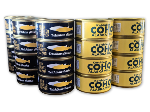 Buy 12 Get 8 Free · Alaskan Wild Salmon Large Cans