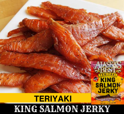WILD KING SALMON JERKY TERIYAKI 3 OZ.